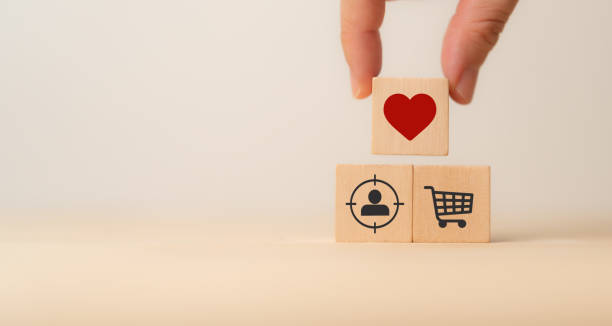 istock Personalized marketing strategy concept. Customer insights analysis for increasing customer loyalty, engagement and satisfaction. Build strong relationships, CRM and create a competitive advantage. 1901223321