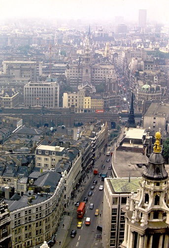 London, on old slide film, in 1970