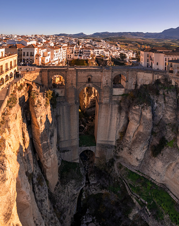 Puente Nuevo and gorge of Ronda Village, Andalusia - Spain