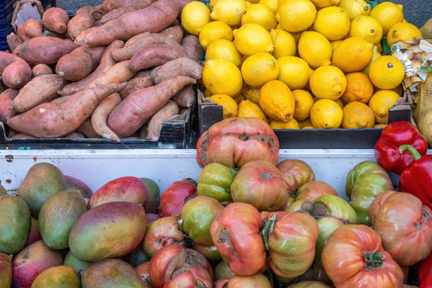 istock Mango, tomatoes and other fruits and vegetables 1901452175