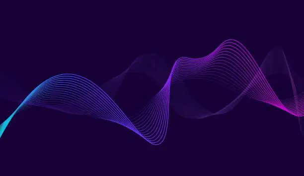 Vector illustration of Colorful dynamic wave abstract background.
modern wave lines.