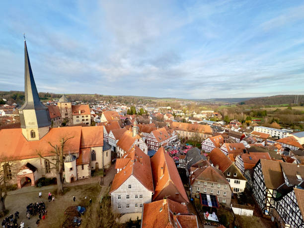 istock A small german town from above. City Schlitz in hesse, Germany. 1901489944