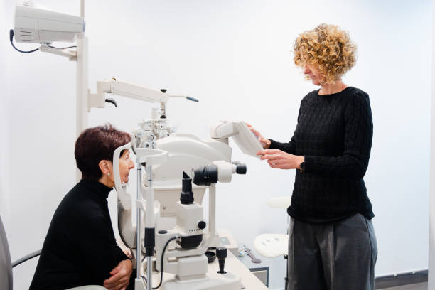 istock Oculist doing retinography to a patient 1901554004