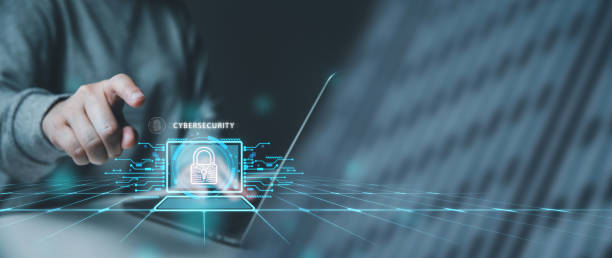 istock Cybersecurity digital asset and data protection concept, businessman using laptop connecting to internet network security system, protecting cyber attacks, privacy in the cyber era. 1901602042