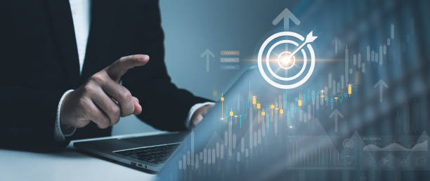 istock Business performance excellence planning for growth and innovation concept, businessman using laptop to analyze market data, investment with a captivating data analysis for financial success. 1901602572
