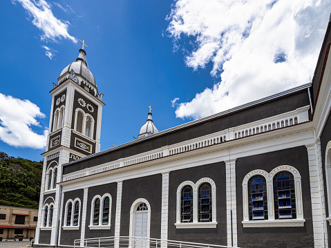 Nova Trento, Brazil - Dec 26, 2023: Church of Saint Virgilio at Nova Trento, Santa Catarina, Brazil. Igreja Matriz Sao Virgilio