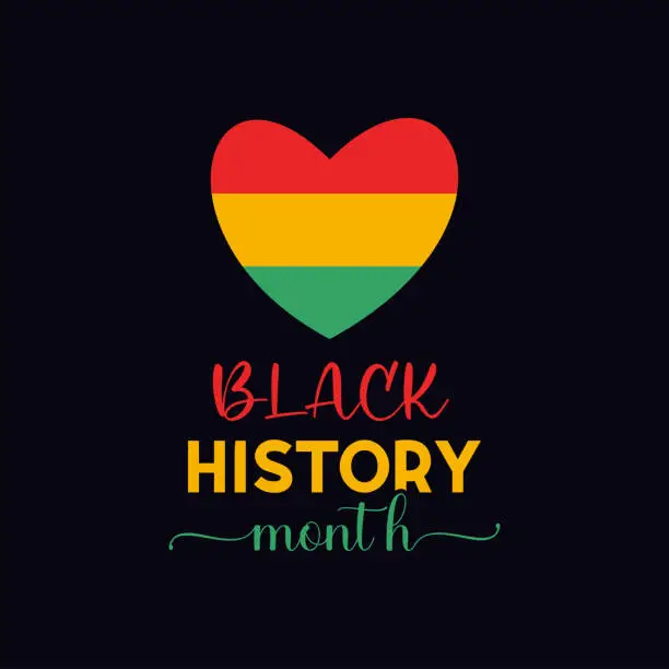 Vector illustration of Vector illustration on the theme of black history month is an annual celebration of february in usa and canada, october in uk. African american history or black history month banner design.