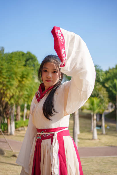 istock Asian woman wearing Chinese Hanfu 1901662221