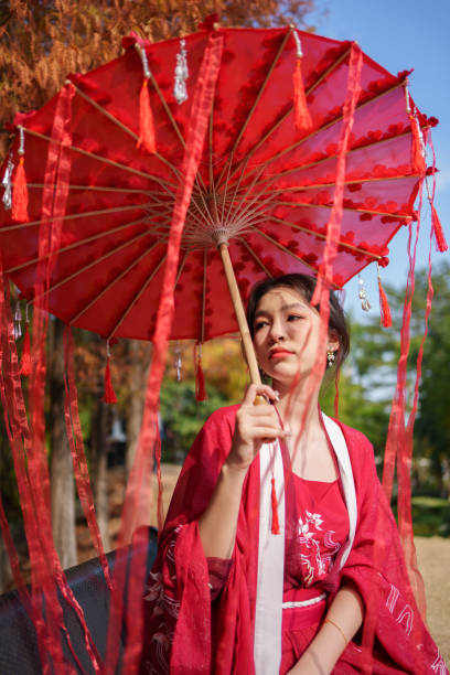 istock woman wearing chinese hanfu 1901666959