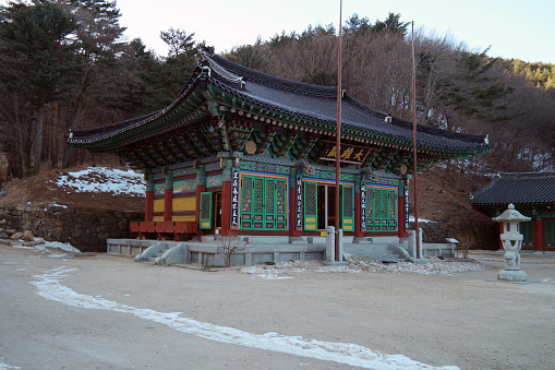 Old Buddhist Temple of Hwaamsa, South korea