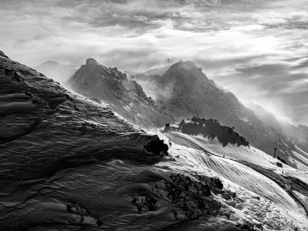 istock Cloudy and windy day in the swiss alps 1901779863