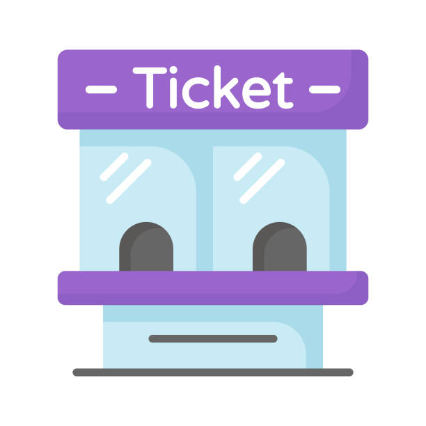 istock Take a look at this beautifully designed icon of ticket house. 1901781402
