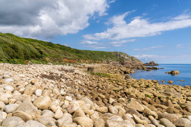 istock Celtic Sea Coast and cliffs at St Loy's Cove, Cornwall, England, UK 1901805674