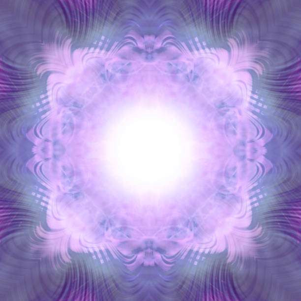 istock Purple Lilac Square Symmetrical  Background Template 1901879157
