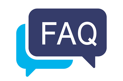 FAQ, Question and answer icon symbols. Q and A speech icons set.