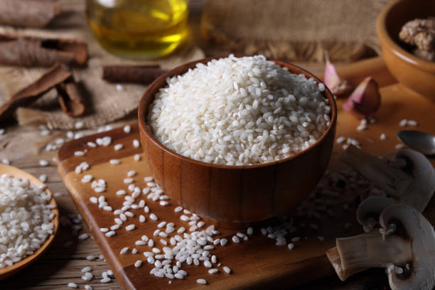 istock Risotto Rice preparation for meal 1901933200