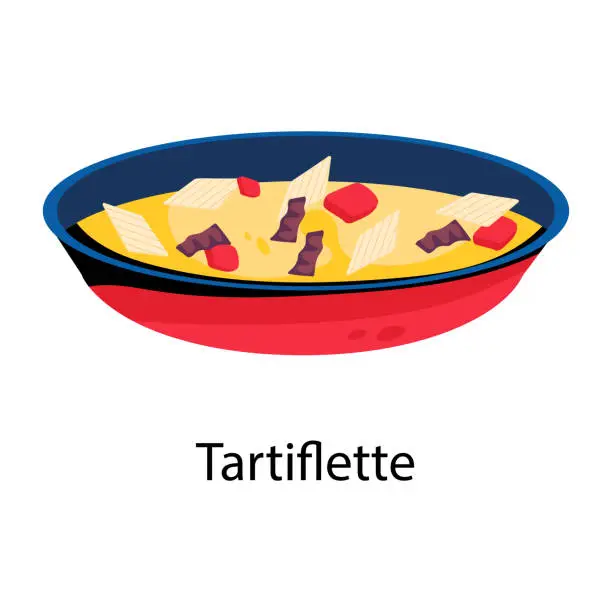 Vector illustration of Tartiflette