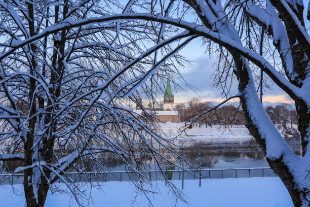 istock River Nidelva in Trondheim, Norway 1901976173