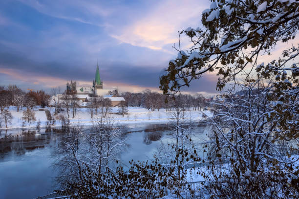 istock River Nidelva in Trondheim, Norway 1901976972