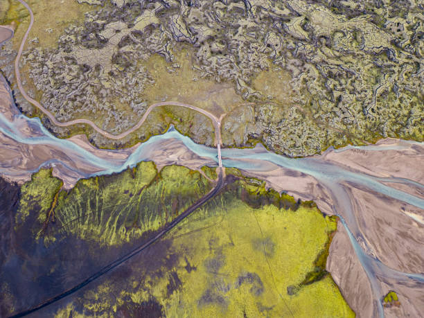 istock Glacial River on Iceland - Top Down Shot 1902011777