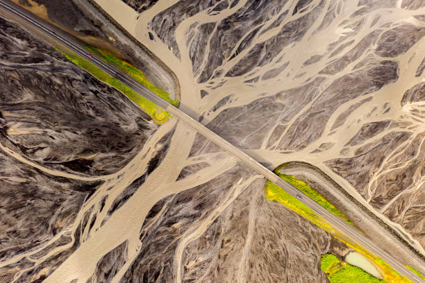 istock Glacial River on Iceland - Top Down Shot 1902012818