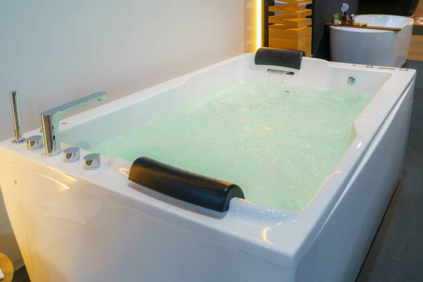 istock Serene Retreat Bathroom Interior with Bathtub 1902021259