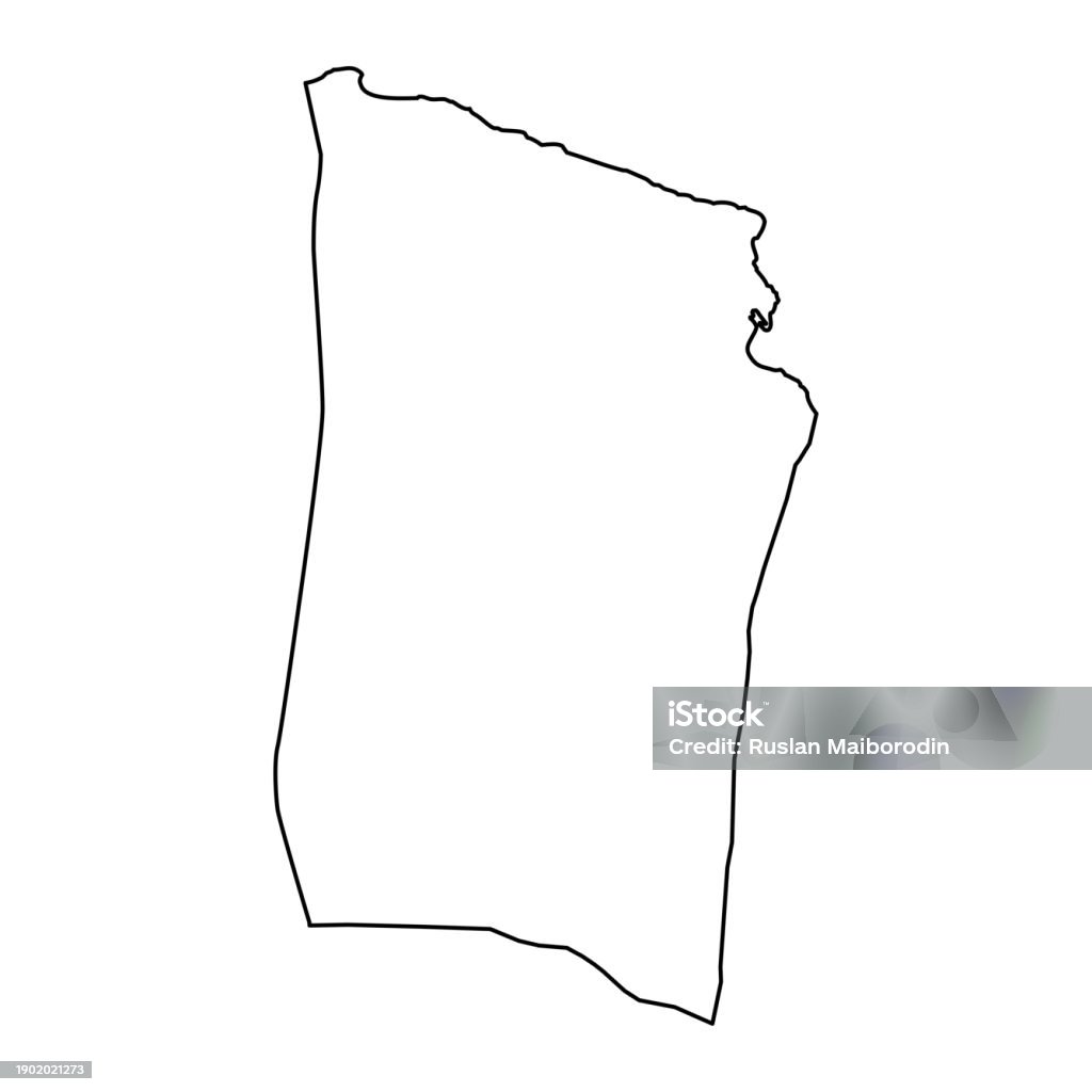 Derna Map Derna District Map Administrative Division Of Libya Vector Illustration ...