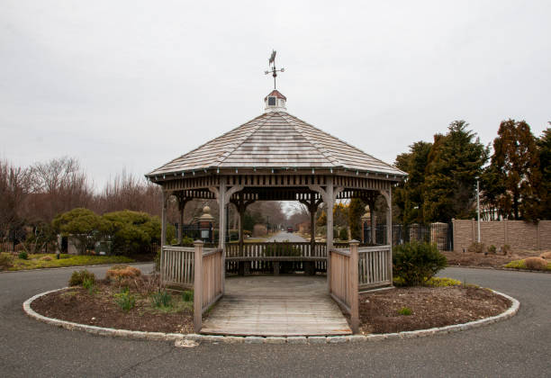 istock A Serene Wooden Gazebo with a Weathervane 1902040028