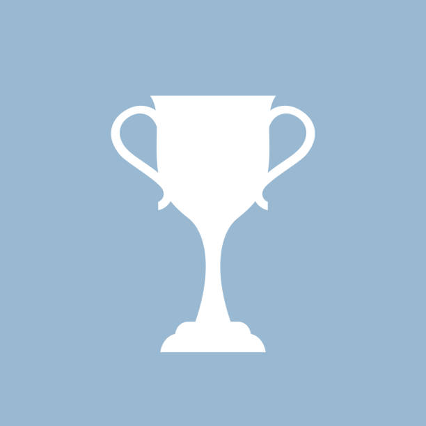 векторная фигура кубка победителя, иконка приза - grand prix stock illustrations