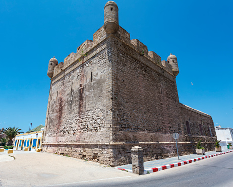 Exterior of the Essaouira Ramparts fort, Essaouira, Morocco, North Africa