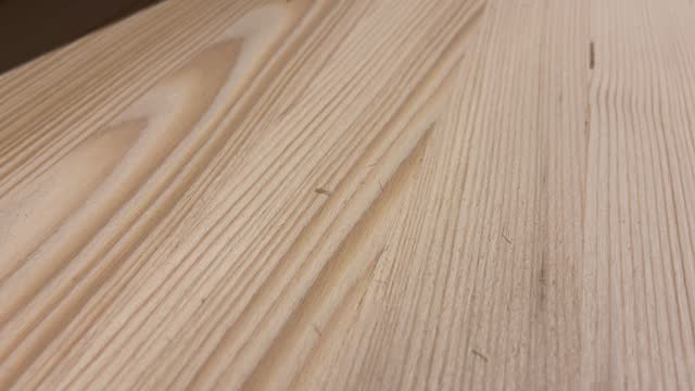 fir wood plank in a home improvement or carpenter shop