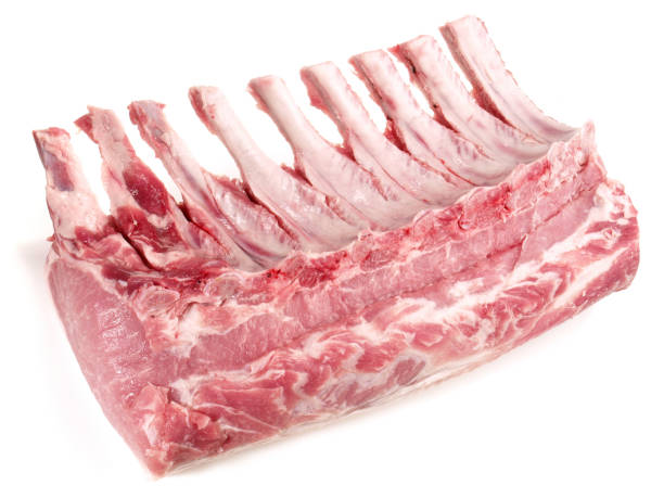 istock Raw Pork Meat Loin with Bones - Isolated 1902315888