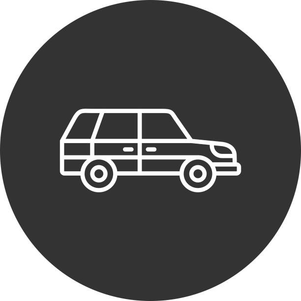 station wagon icon - stationwagon stock illustrations