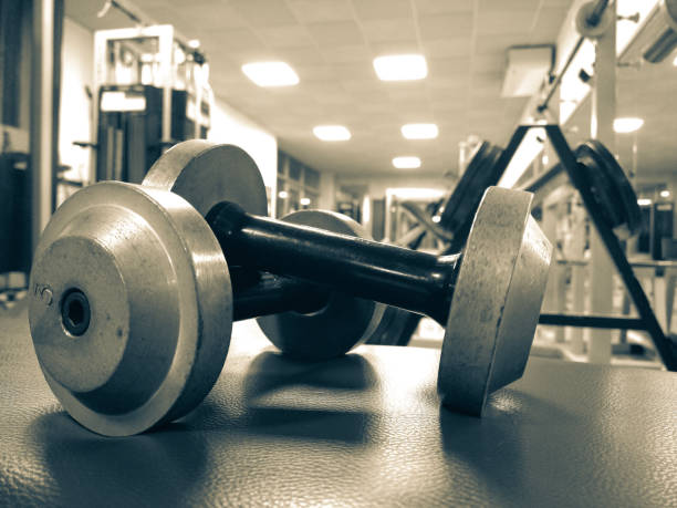 istock Old school gym complete with body training equipment 1902349582