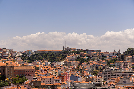 The beautiful sunny Lisbon city in Springtime