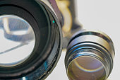 disassemble the lens for photography into its component part