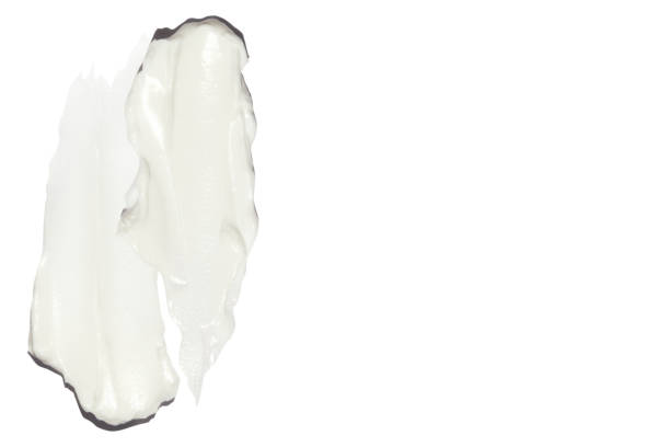 istock Set, composition of cosmetic strokes, cream on a blank background. 1902395959