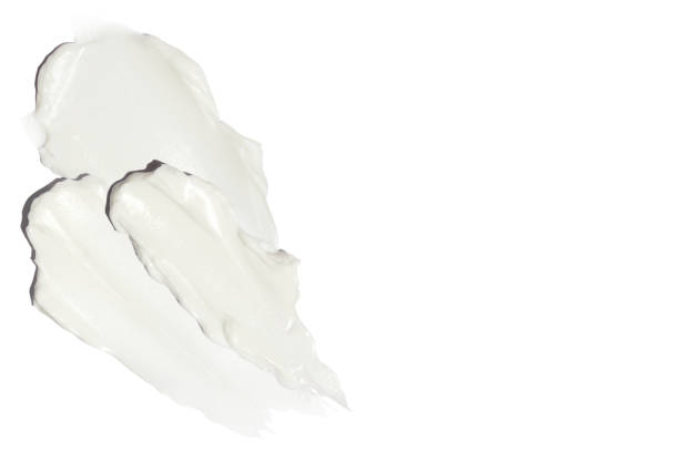 istock Set, composition of cosmetic strokes, cream on a blank background. 1902395967