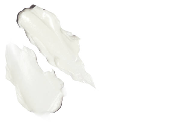 istock Set, composition of cosmetic strokes, cream on a blank background. 1902395973