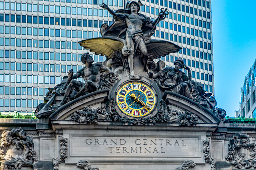 Manhattan's Grand Central Terminal, the world-famous train station in Manhattan, the Big Apple.