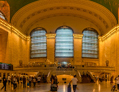 The concourse and great hall of Grand Central Terminal, which is the main station in the Big Apple.