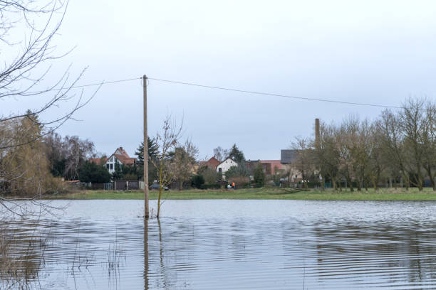 istock Meadows flooded by the 2023 flood in Germany 1902443388