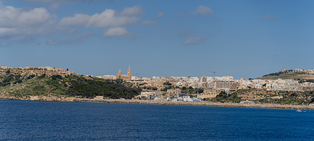 Malta. View of the coast. Overall plan.