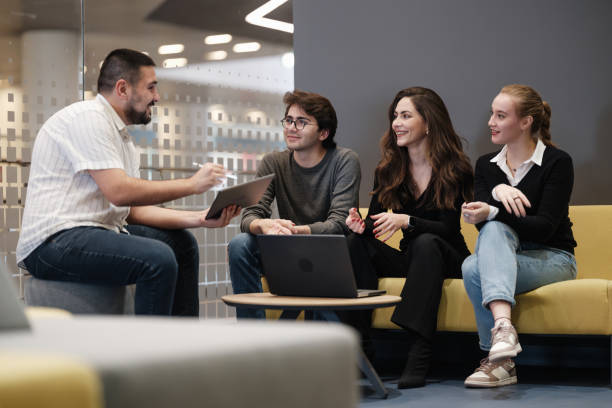 istock Young Entrepreneur People Brainstorming On Their New Project In The Office 1902597981