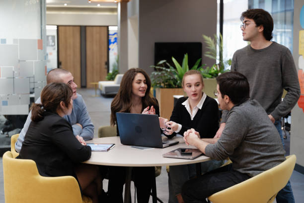 istock Young Entrepreneur People Brainstorming On Their New Project In The Office 1902604189