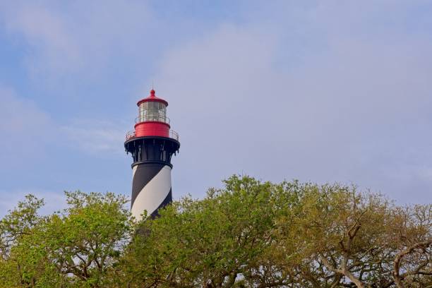 istock The Saint Augustine lighthouse stands above the native trees 1902696843