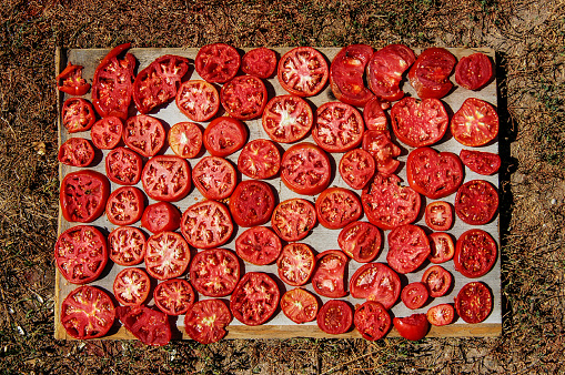 Sun dried sliced sun dried tomatoes
