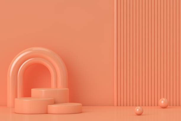 istock Abstract background for 3D product presentation, empty product stand 1902746625