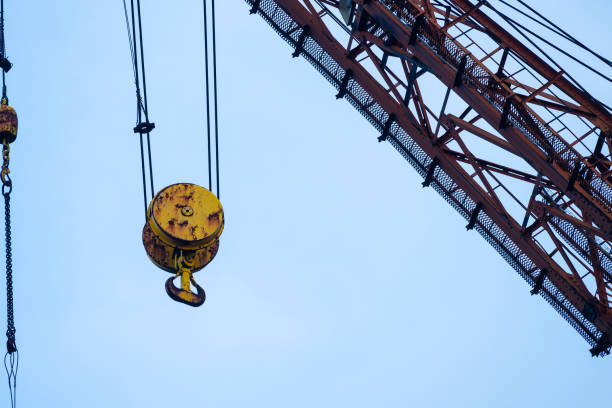 istock Details of a large wharf crane.. 1902817191