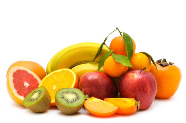 istock Set of fruits isolated on a white . 1902858760